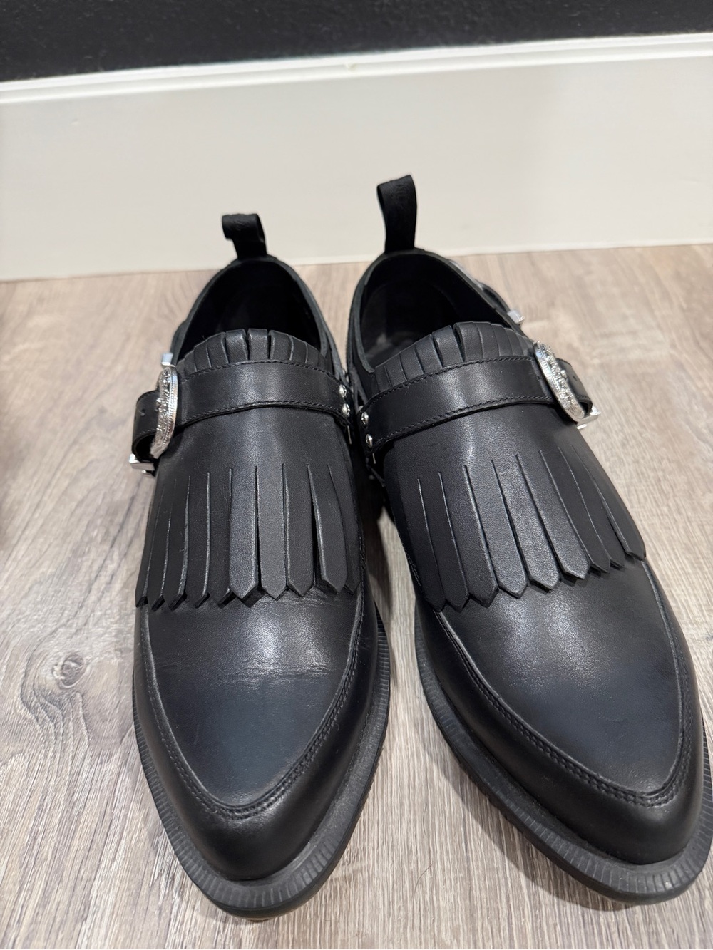 Dr. Martens Black Leather Delylah Monk Black Loafer - Picture 6 of 7